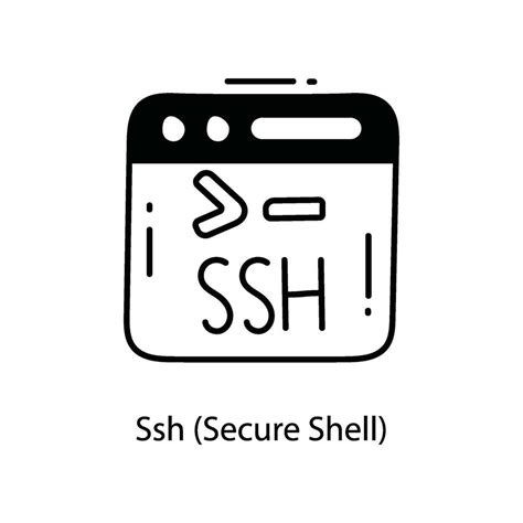 Toradh íomhá ar Secure Shell SSH Symbol