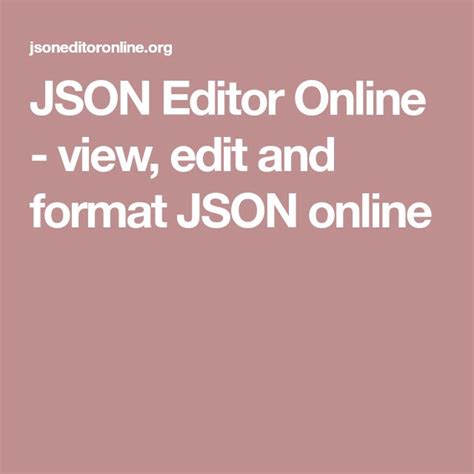 Image result for JSON Formatter Online JSON Editor