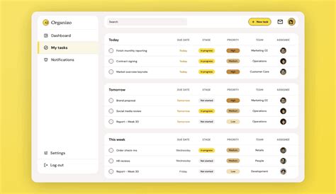 Task Management Dashboard First Page Ideas に対する画像結果