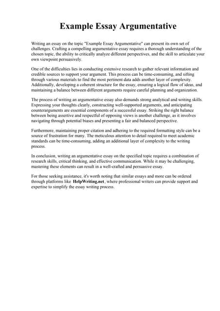 Good Argumentative Essay Examples に対する画像結果