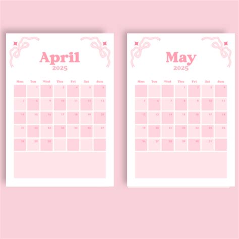 Image result for Pink Calender May
