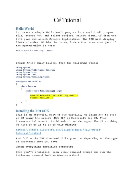 Image result for C Sharp Programming Tutorial