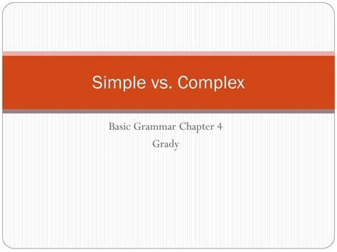 Image result for Complex vs Simple Approach