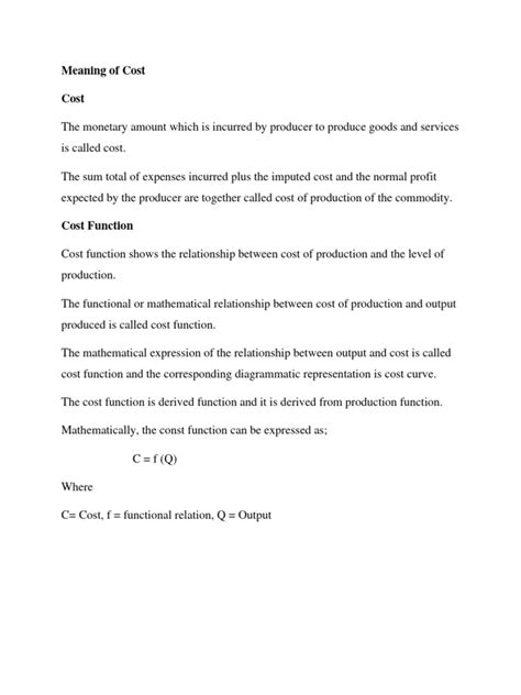 Image result for Short Run Cost Behaviour Graph