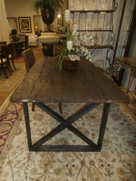 Image result for Living Spaces Rustic Dining Table