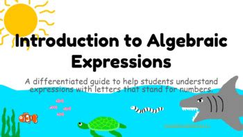 Image result for Introduction to Algebraic Expressions