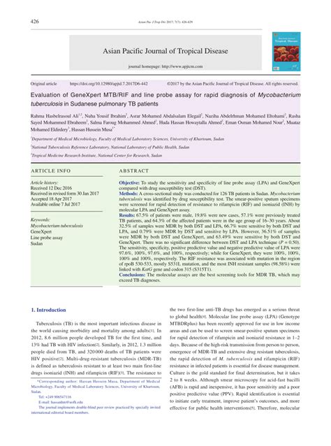 Toradh íomhá ar GeneXpert TB Diagnosis