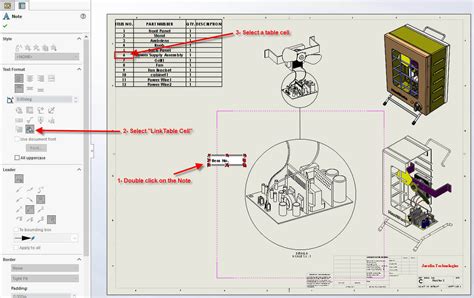 Image result for SolidWorks Drawing Materials Table