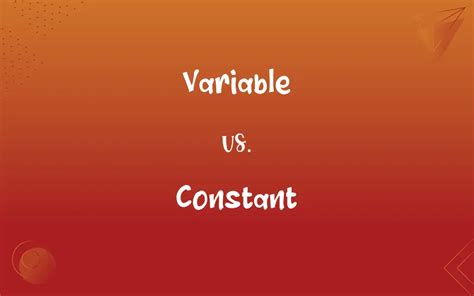 Image result for Variable and Constant Difference