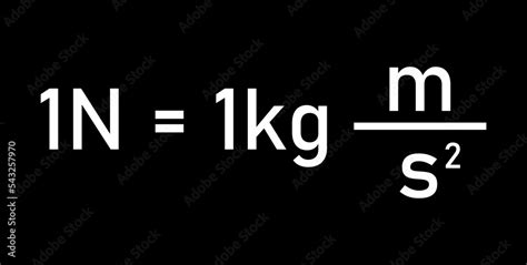 Force is measured in unit of newtons. International system of units ...