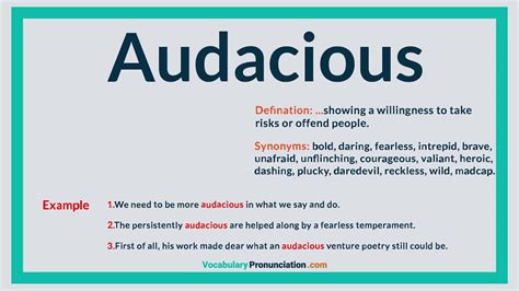 Image result for Audacity Antonym