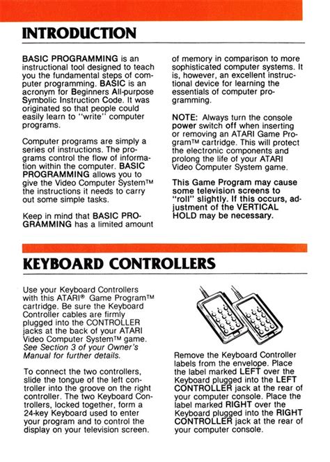 Toradh íomhá ar Atari Basic Programming Overlays