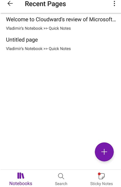 Image result for OneNote Mobile App Notebook
