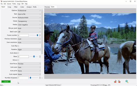 Toradh íomhá ar VueScan Scan and Send to Computer