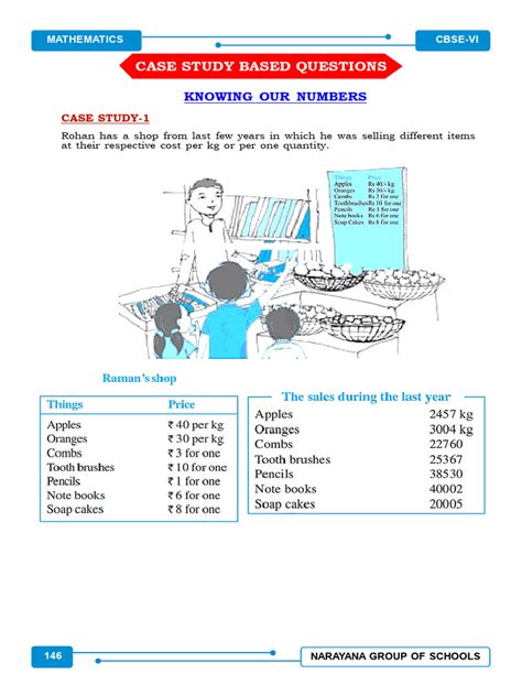Case Study Based Questions Class 6 Maths కోసం చిత్ర ఫలితం