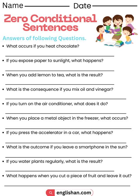 Image result for Zero Conditional Question Worksheet