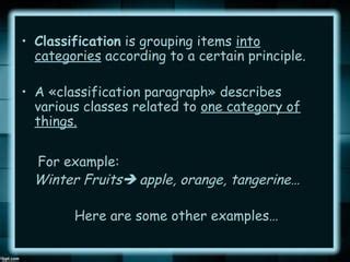 Image result for Classification Paragraph Flow Chart