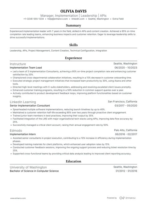 Toradh íomhá ar Implementation Manager Resume