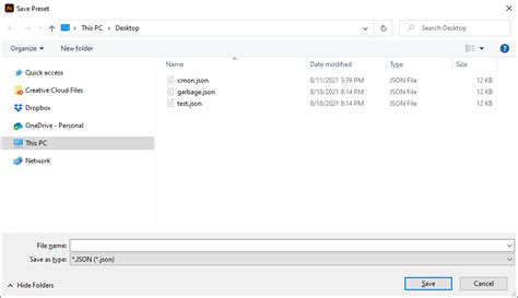 File Saved Dialog に対する画像結果