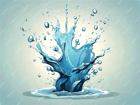 Toradh íomhá ar Water Spalsh Cartoon