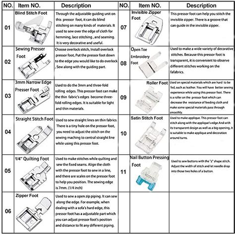 Image result for Singer Sewing Machine Feet