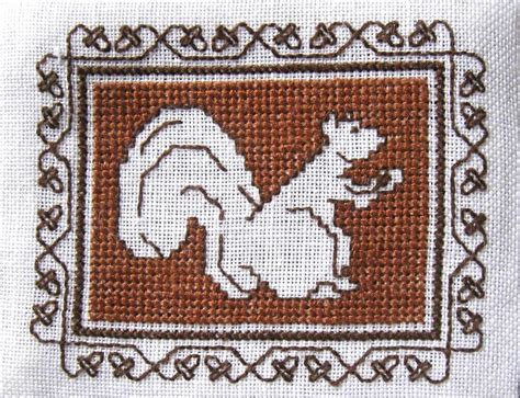 Toradh íomhá ar Counted Cross Stitch On Linen