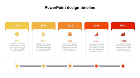 Editable PowerPoint Design Timeline Template