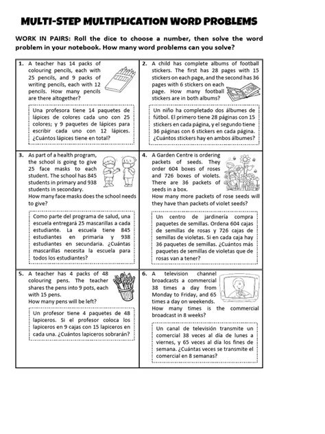 Image result for Multiple-Step Multiplication Problems