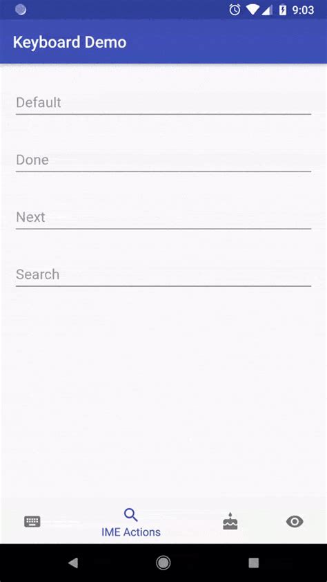 Image result for Android Input Keyboard Multi-Line Submit