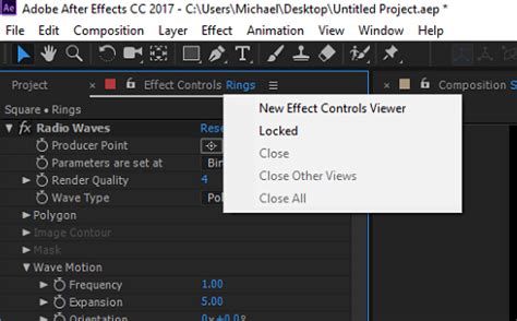 Toradh íomhá ar Effect Control
