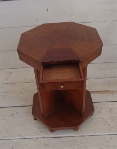 Octagonal Table with Drawers に対する画像結果