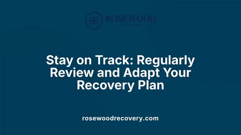 Image result for Recovery Plan Examples