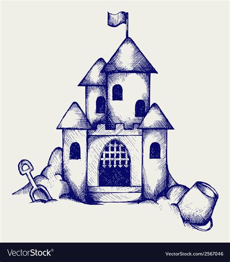 Ornate Sand Castle Drawing に対する画像結果