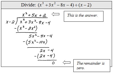 Résultat d’images pour Polynomial Long Division