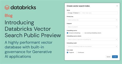 Toradh íomhá ar Databricks Vector Store Endpoint