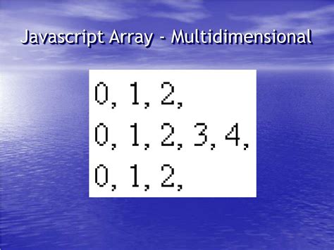 Image result for Multi Dimential Array JavaScript