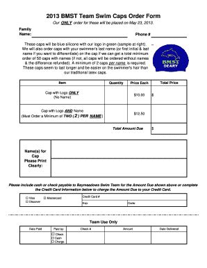 Swim Cap Order Form に対する画像結果