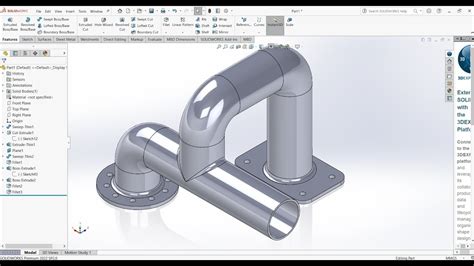 SolidWorks Pipe Model-এর ছবি ফলাফল