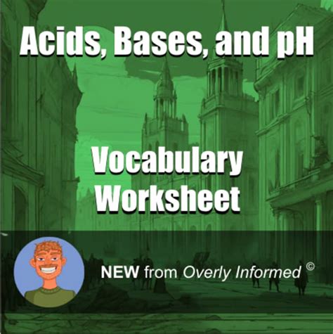Toradh íomhá ar Acids Base Guys Vocabulary Worksheet Answer