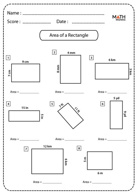 Image result for Area Worksheet Math Grade 4