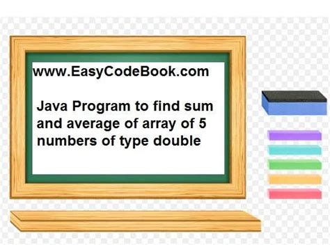 Image result for Examples of Array Average and Sum