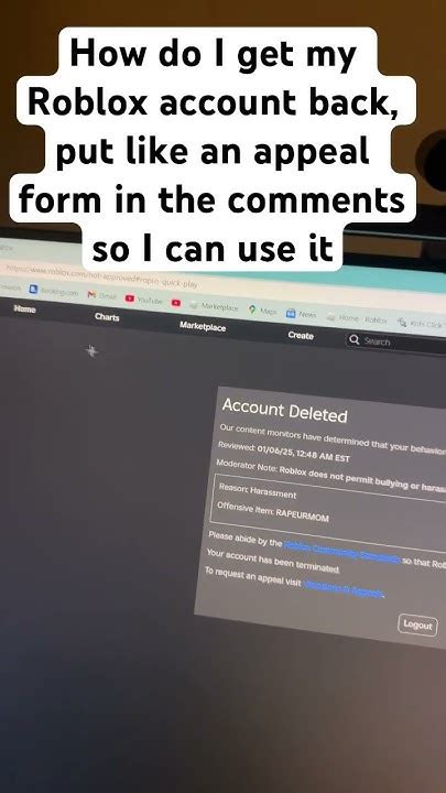 Image result for Terminated Roblox SS