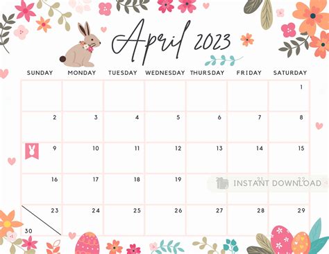 Image result for April Calendar Design