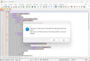 Image result for How to Format JSON Using Notepad