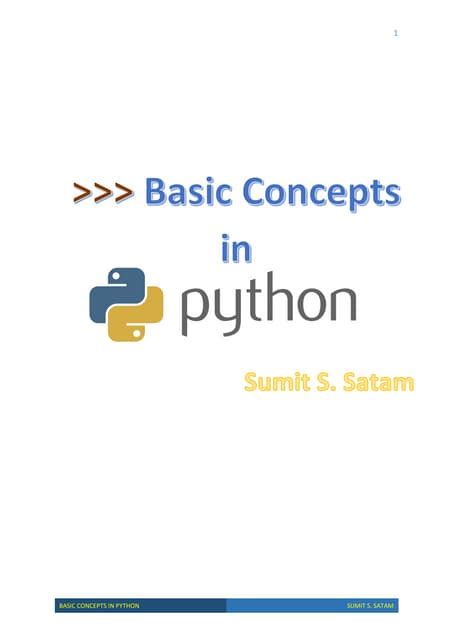 Image result for Basic Python Concepts