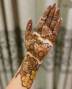40 Modern Front Hand Mehndi Designs : Lavish Floral Bouquet Mehndi 1 ...