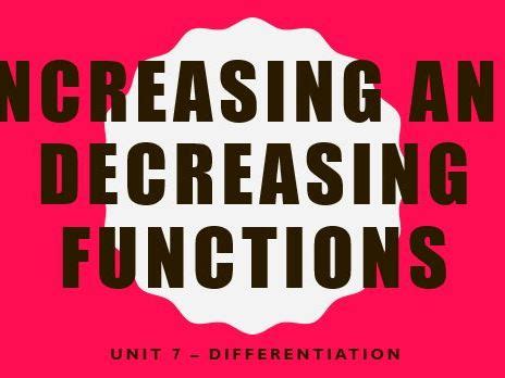 Image result for Define Increasing and Decreasing Functions