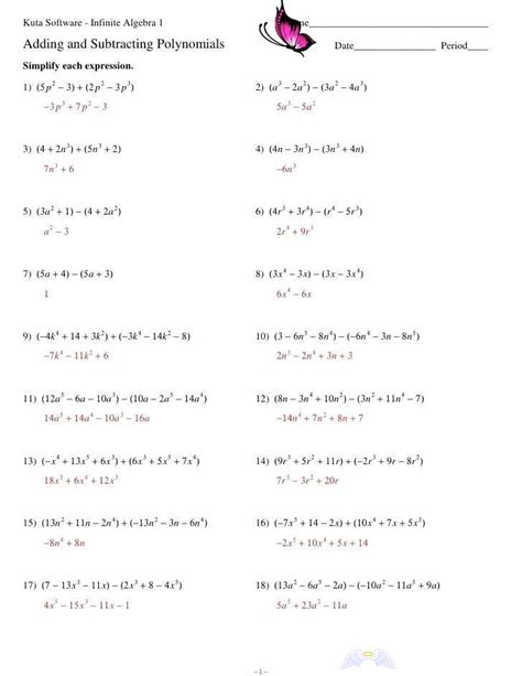 Polynomial Long Division Worksheet Kuta | Long Division Worksheets