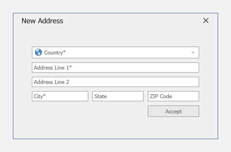 Image result for Address Form for Form Example UI
