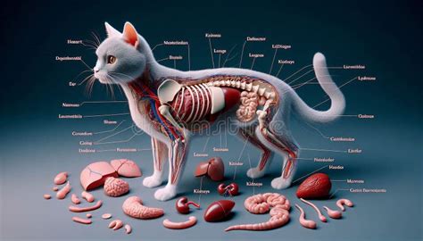 Image result for Cat Organ Anatomy Diagram